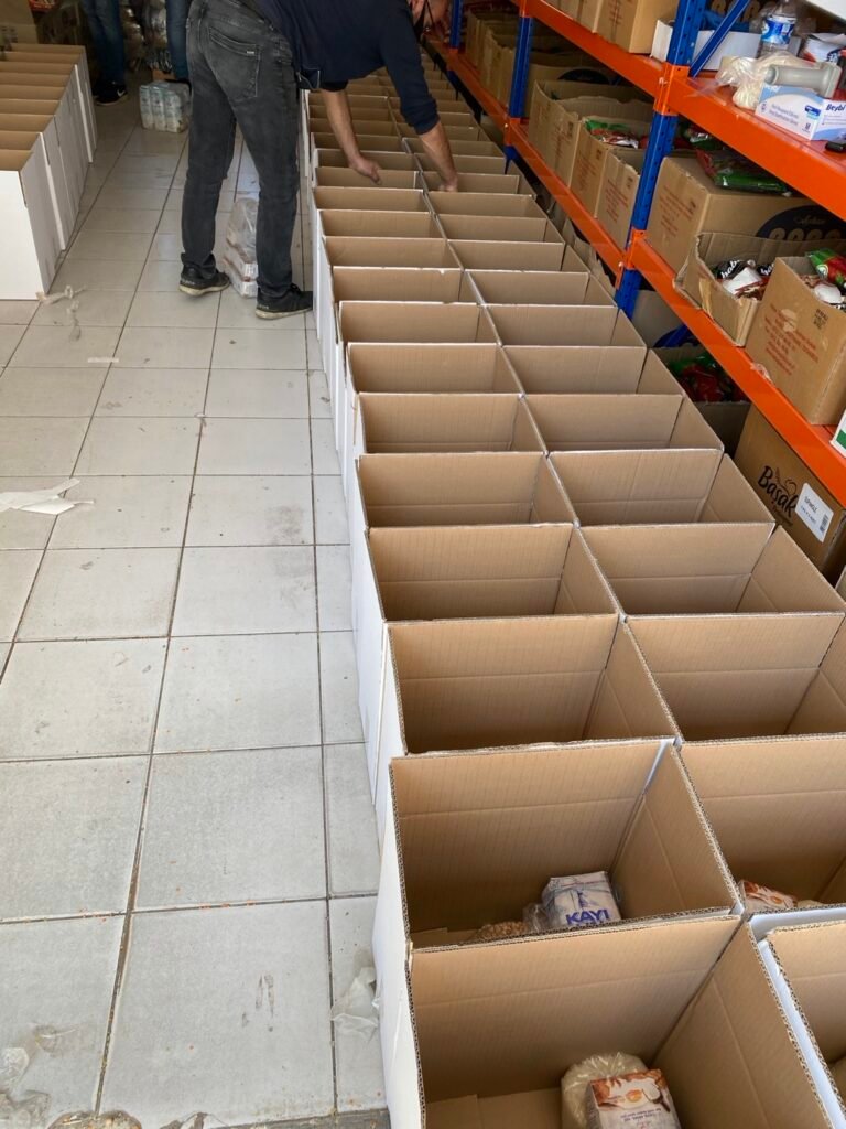 Gıda kolilerinin hazırlanması ve lojistik