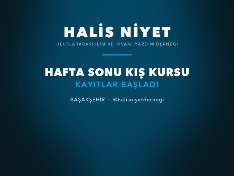 Hafta sonu kış kursumuz başlıyor