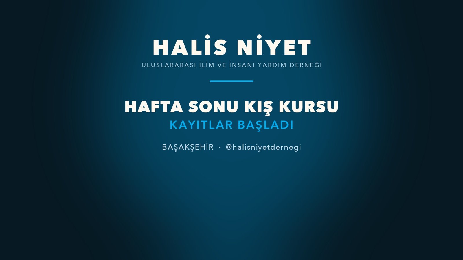 Hafta sonu kış kursumuz başlıyor